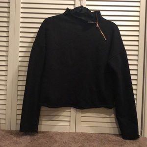 Black quarter zip sweatshirt